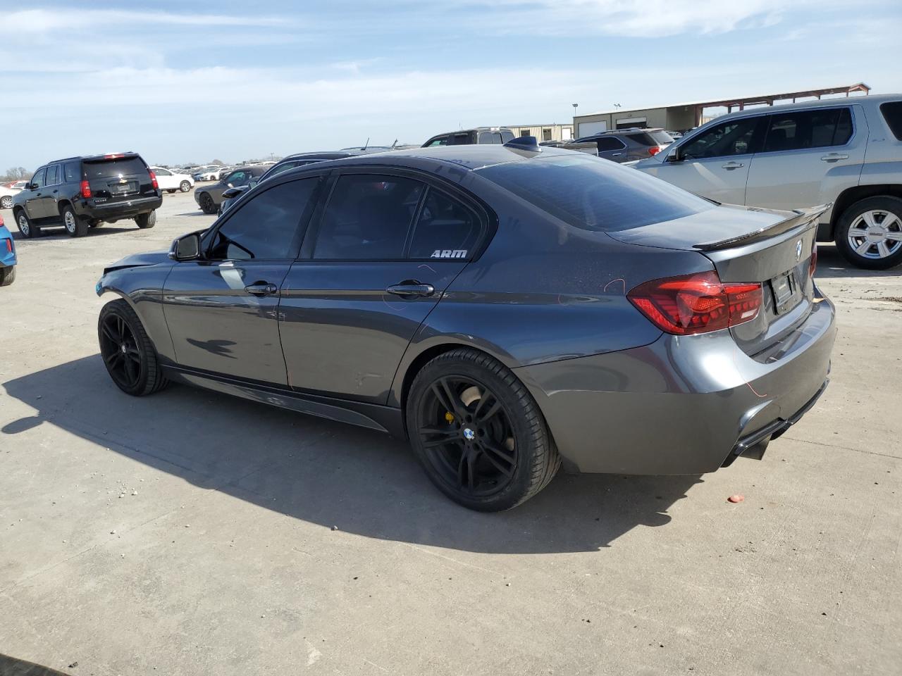 2014 BMW 3er VIN WBA3B9G53ENR92350 Copart auction photo, front end damage thumbnail 2