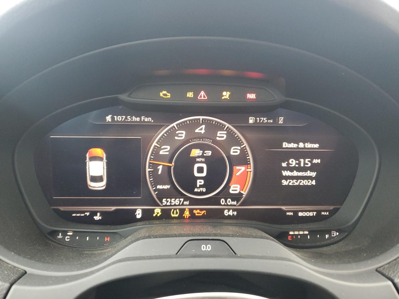 2018 Audi S3 VIN WAUB1GFF7J1045178 Copart auction photo, minor dent/scratches damage thumbnail 9