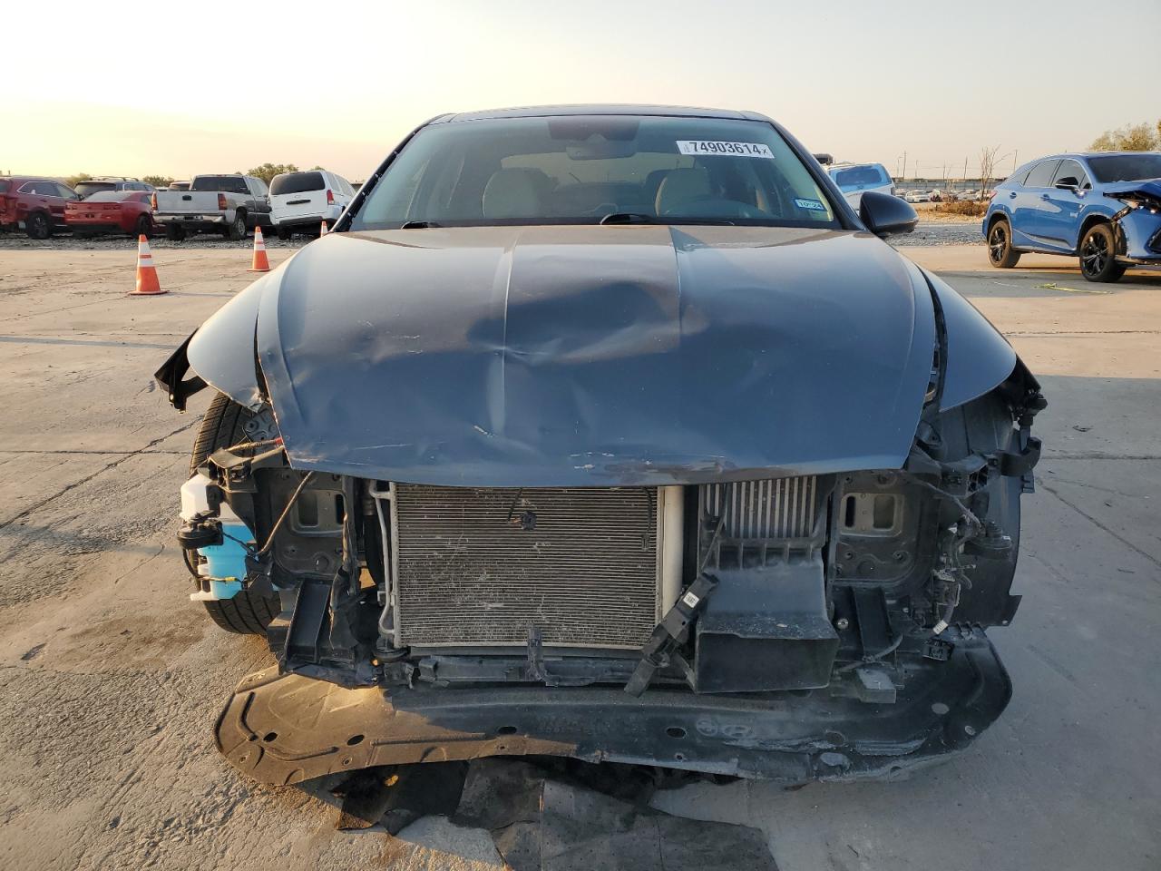 2022 Hyundai Sonata VIN KMHL34J29NA236557 Copart auction photo, front end damage thumbnail 5