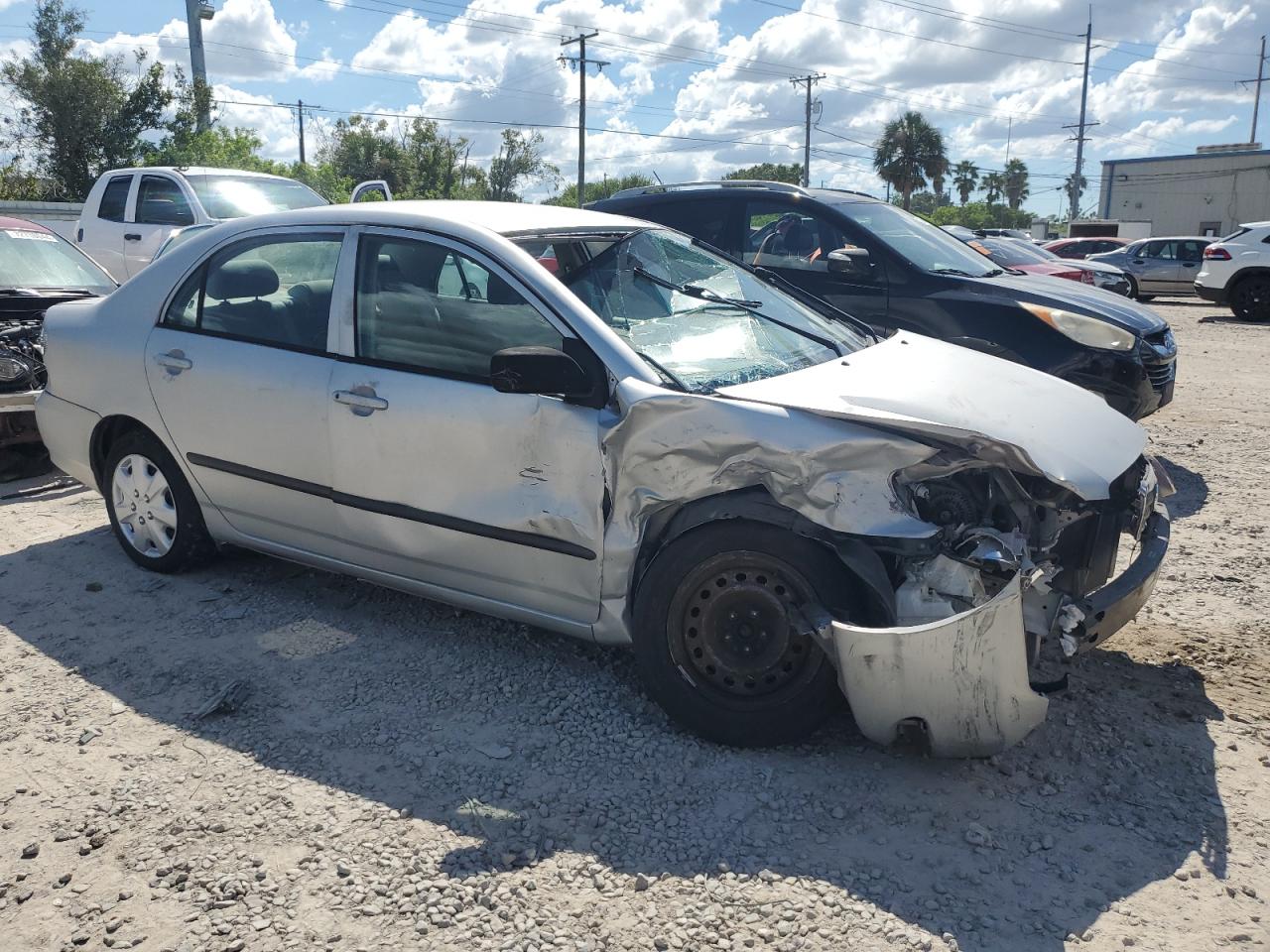 2008 Toyota Corolla VIN 1NXBR32E48Z987310 Copart auction photo, front end / side damage thumbnail 4