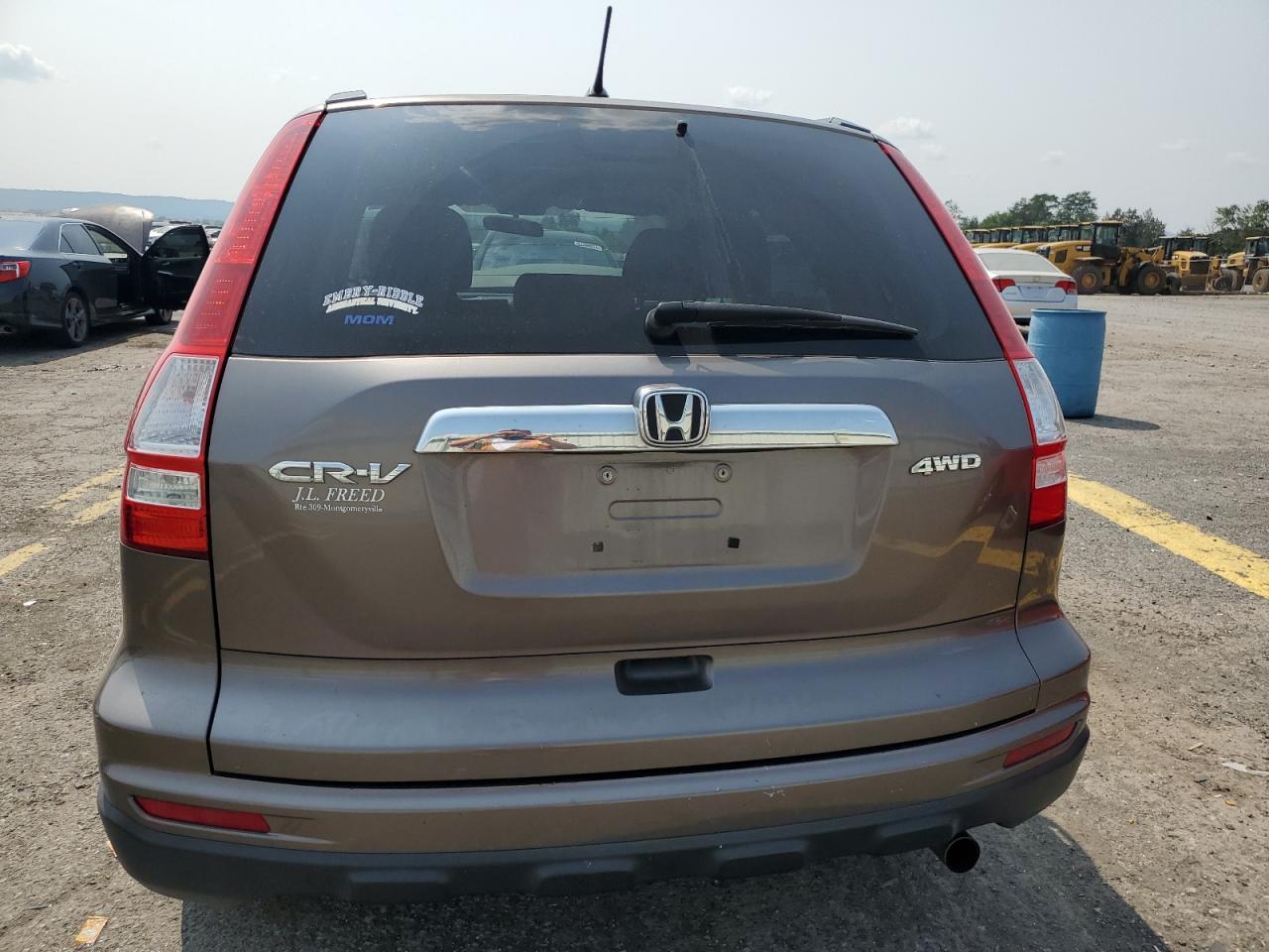2011 Honda CR-V VIN 5J6RE4H54BL000417 Copart auction photo, front end / side damage thumbnail 6