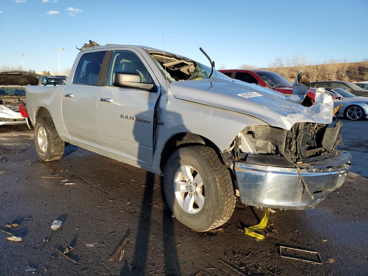2011 Dodge RAM VIN 1D7RV1CT4BS539674 Copart auction photo, rollover damage thumbnail 4