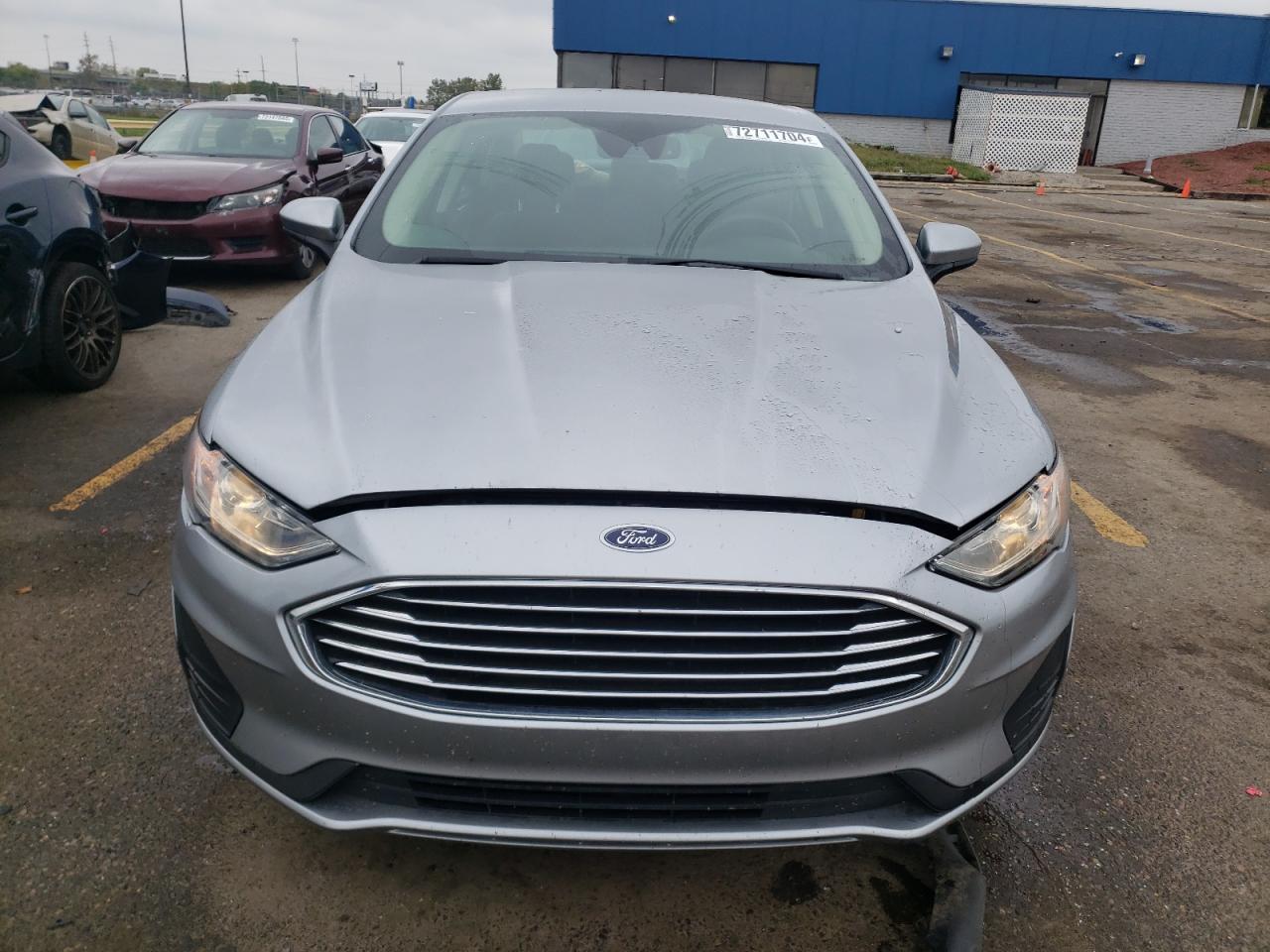 2020 Ford Fusion VIN 3FA6P0HD7LR129599 Copart auction photo, rear end damage thumbnail 5