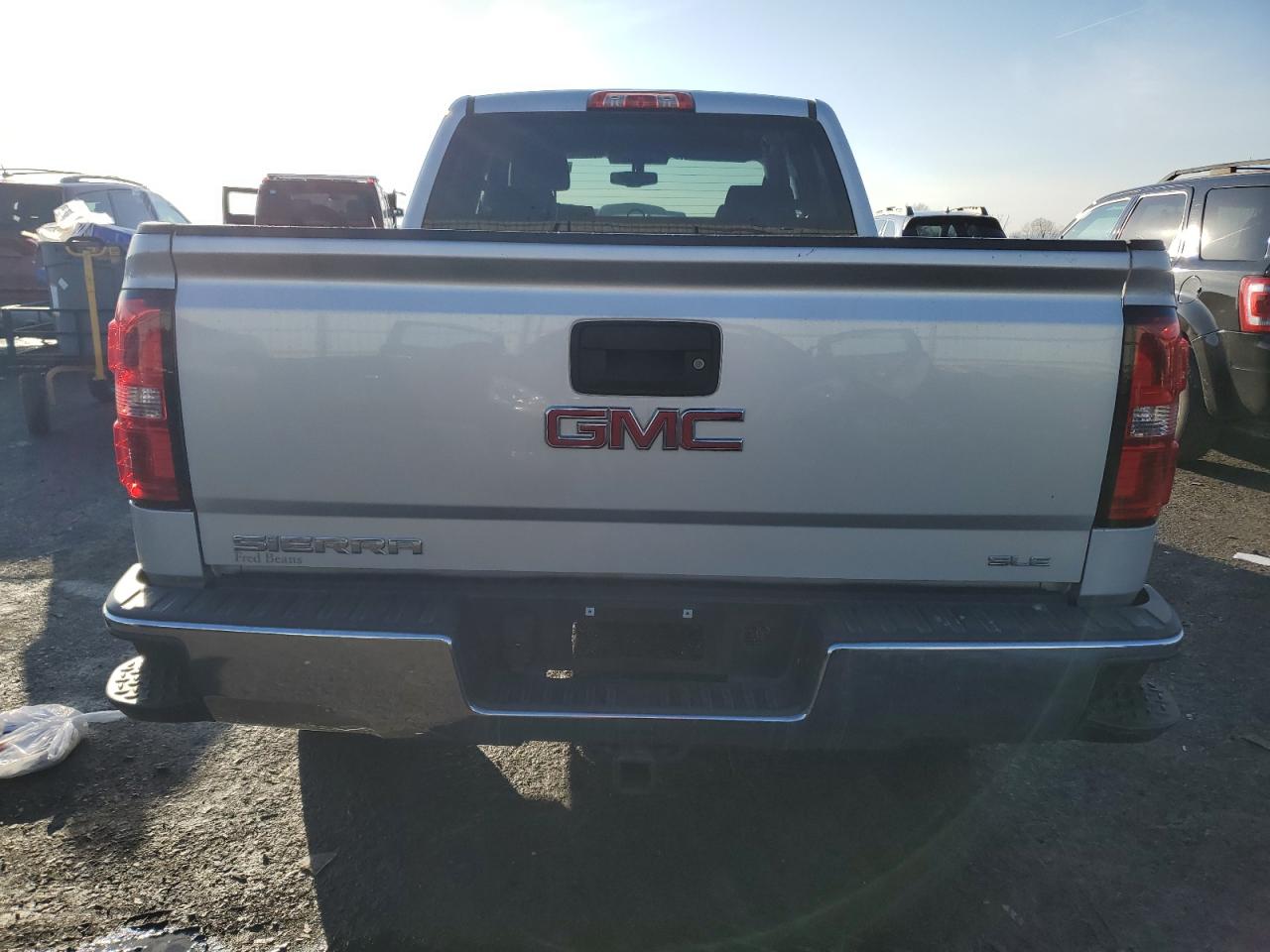 2014 GMC Sierra VIN 1GTV2UEH7EZ361511 Copart auction photo, front end / side damage thumbnail 6
