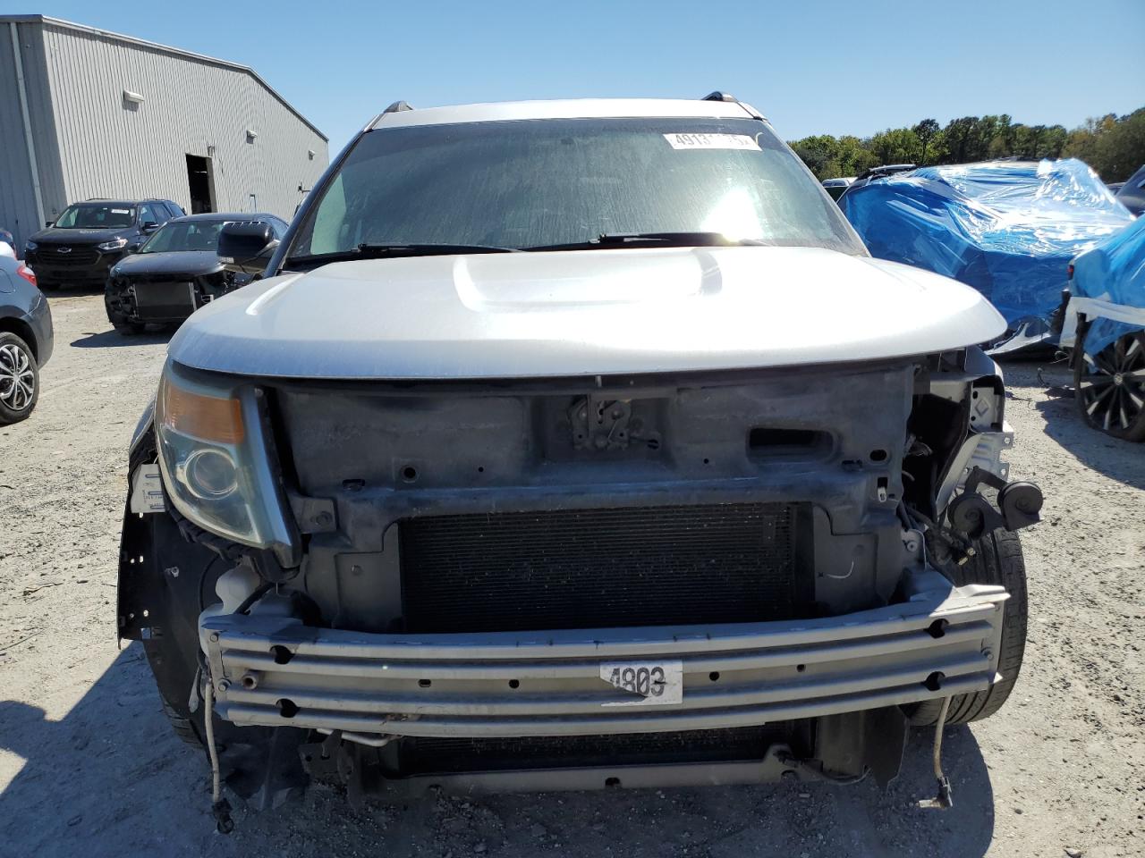 2015 Ford Explorer VIN 1FM5K7D82FGB68677 Copart auction photo, front end / side damage thumbnail 5