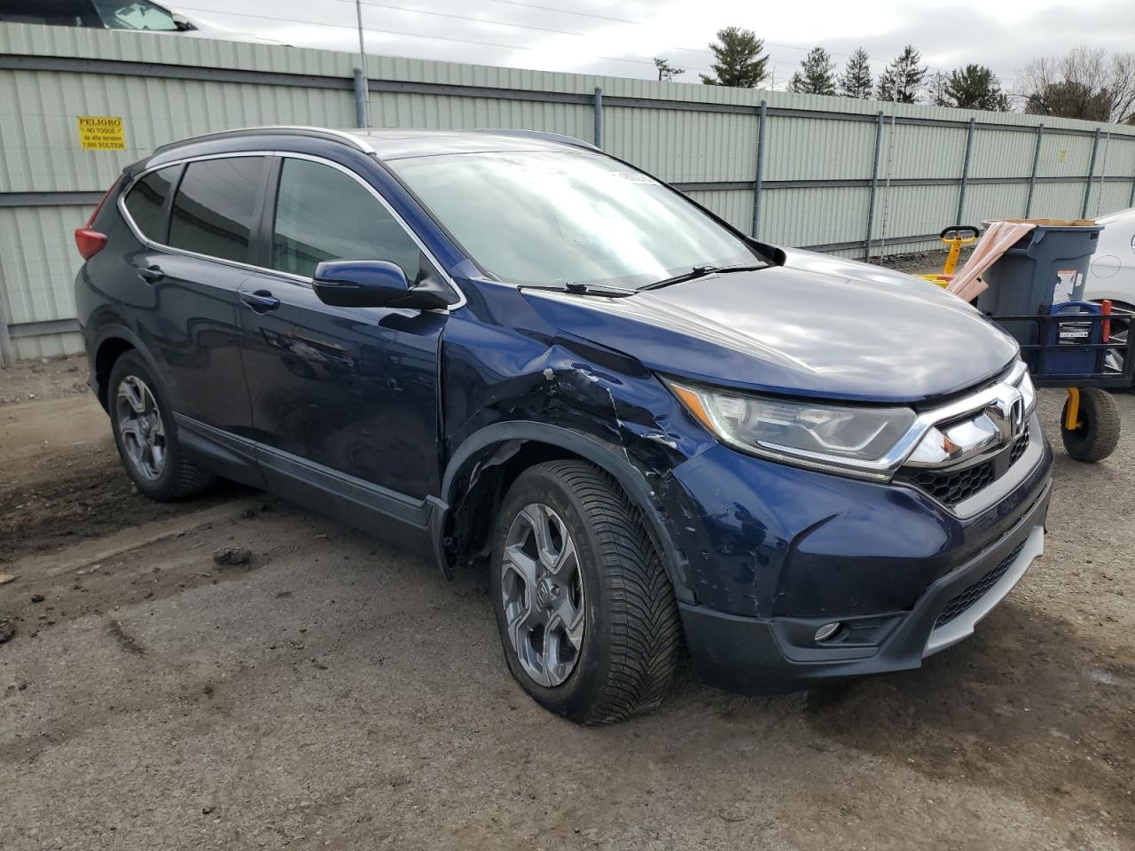 2018 Honda CR-V VIN 2HKRW2H81JH629279 Copart auction photo, front end / undercarriage damage thumbnail 4