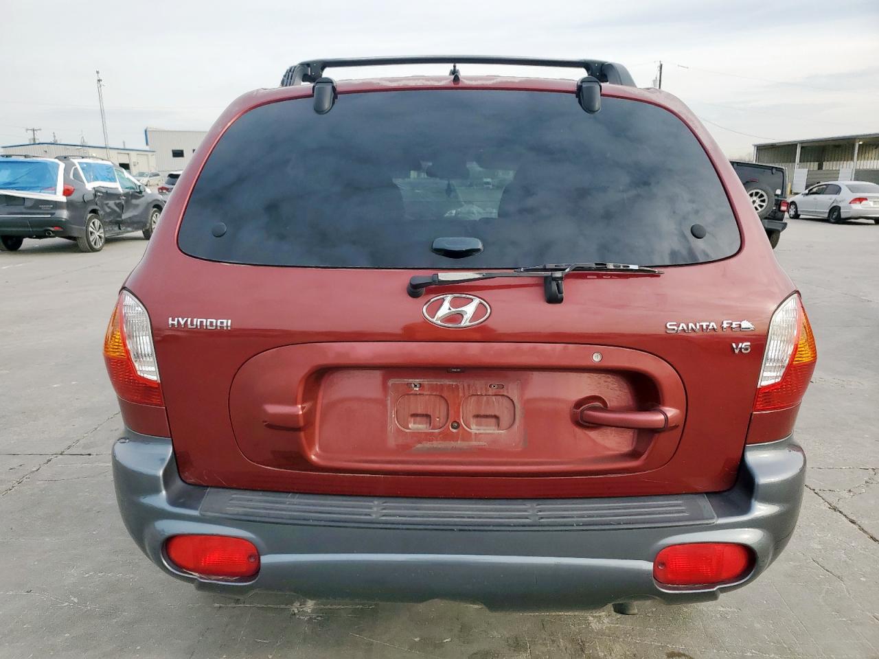 2004 Hyundai Santa Fe VIN KM8SC13D94U835688 Copart auction photo, front end / rear end damage thumbnail 6