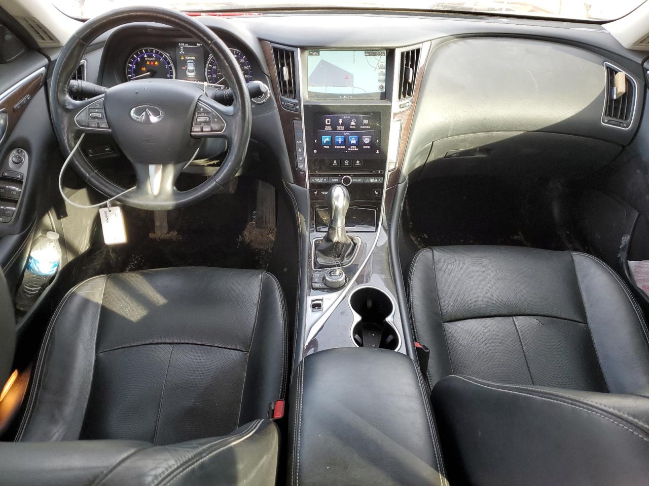 2014 Infiniti Q50 VIN JN1BV7ARXEM680699 Copart auction photo, front end damage thumbnail 8