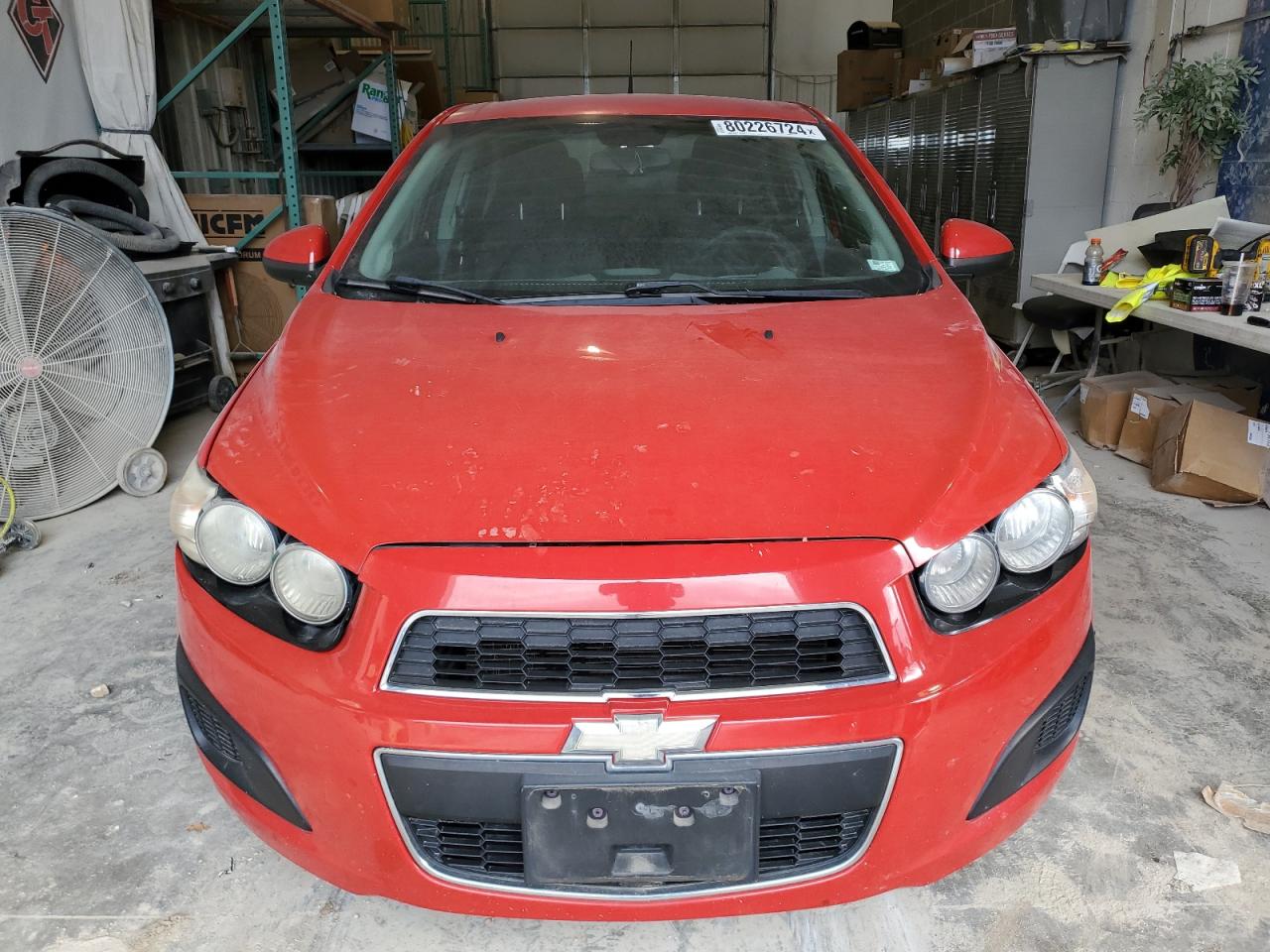 2012 Chevrolet Sonic VIN 1G1JC5SH5C4107255 Copart auction photo, front end damage thumbnail 5