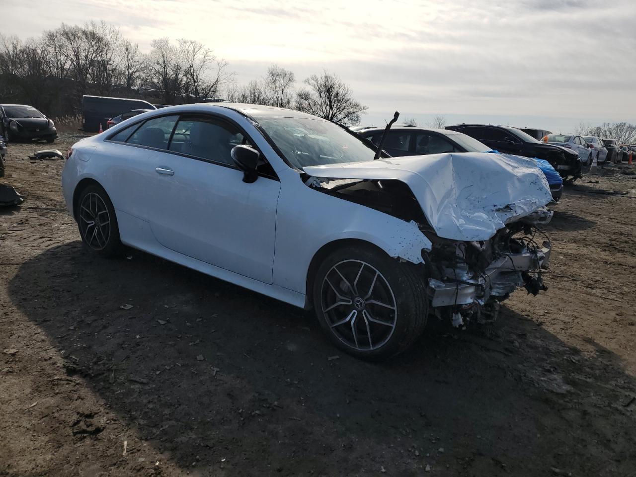 2022 Mercedes-Benz E-klasse VIN W1K1J5KB8NF175040 Copart auction photo, front end damage thumbnail 4