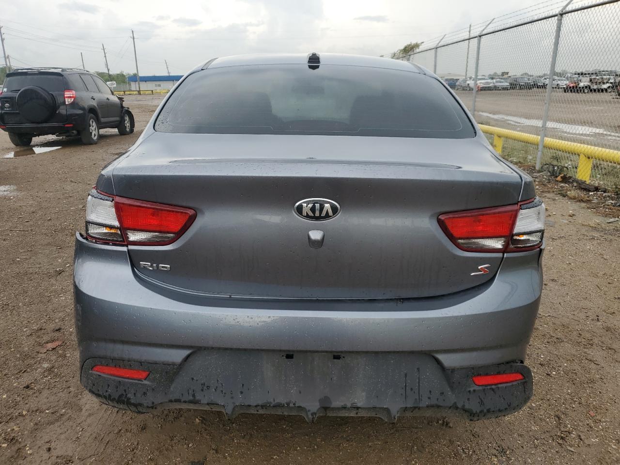 2019 KIA Rio VIN 3KPA24AB4KE180101 Copart auction photo, rear end / side damage thumbnail 6