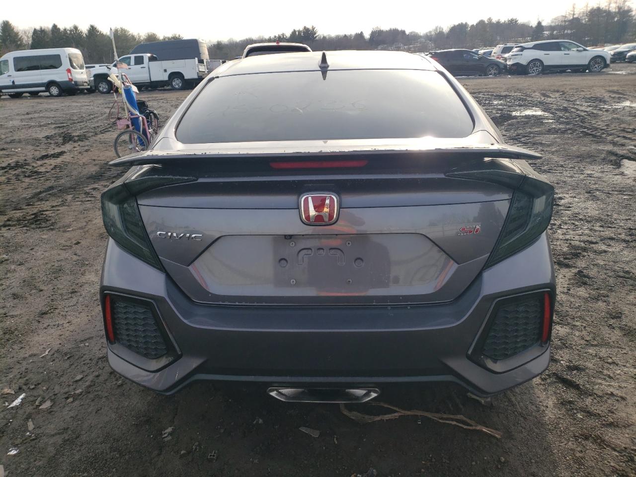 2018 Honda Civic VIN 2HGFC1E55JH701949 Copart auction photo, side / minor dent/scratches damage thumbnail 6