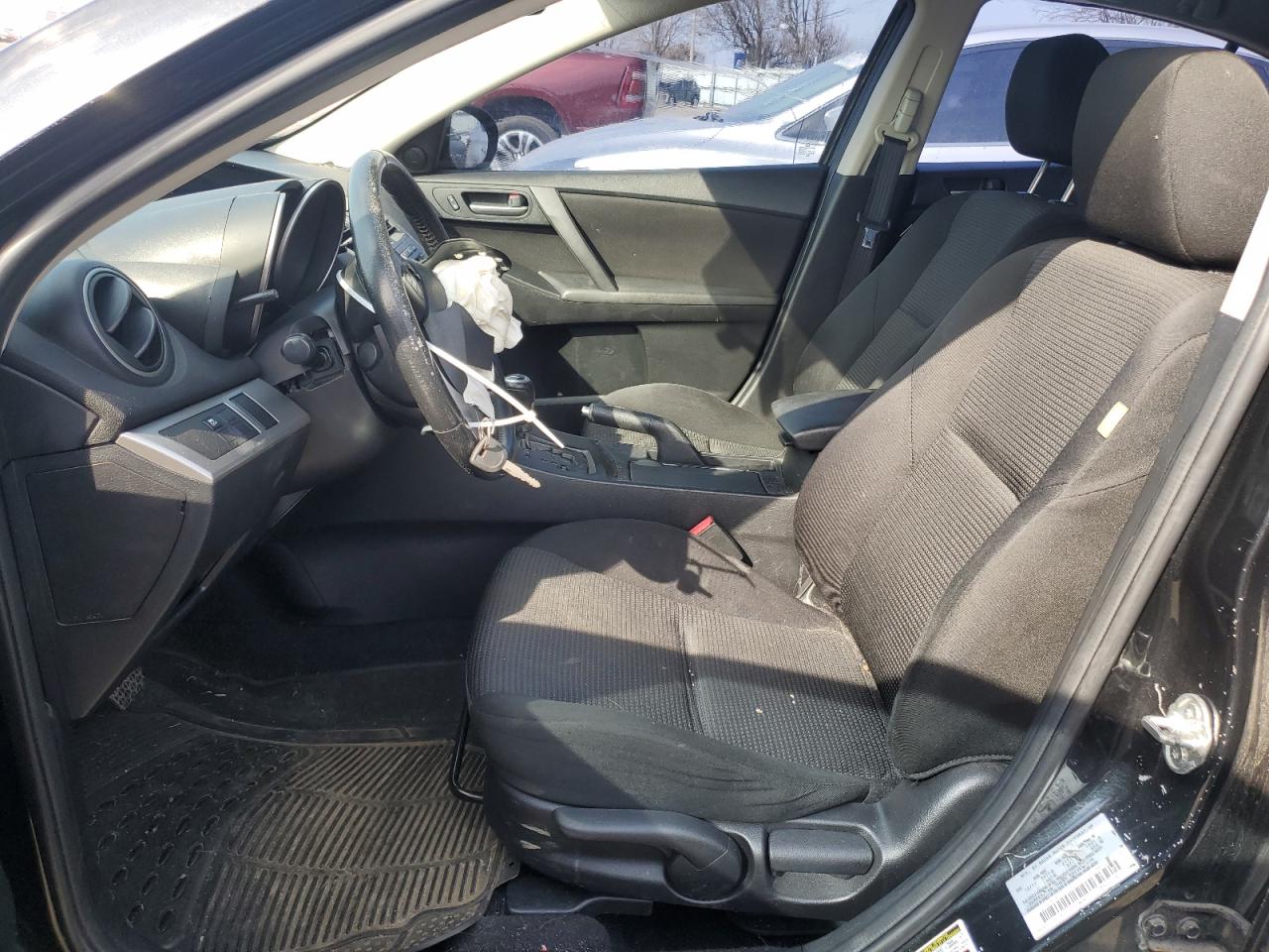 2012 Mazda 3 VIN JM1BL1V79C1575014 Copart auction photo, front end / side damage thumbnail 7