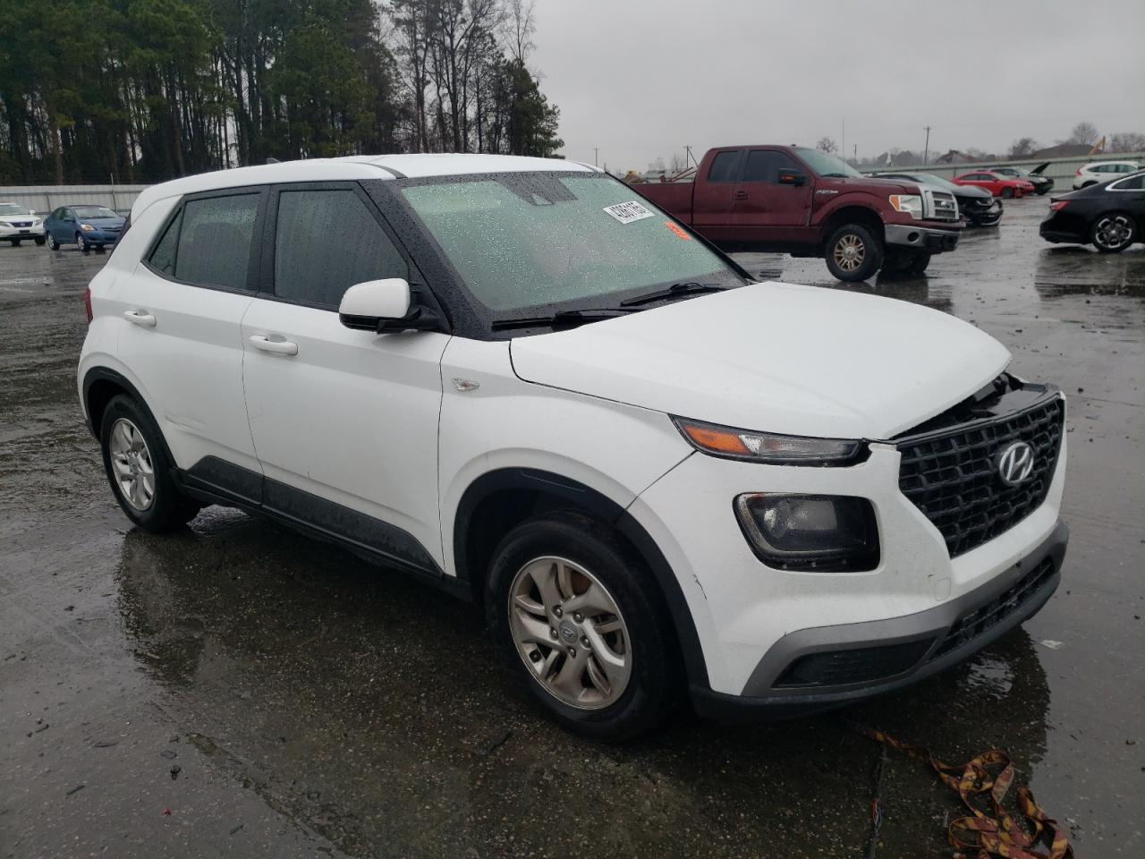 2021 Hyundai Venue VIN KMHRB8A38MU065956 Copart auction photo, all over / frame damage damage thumbnail 4