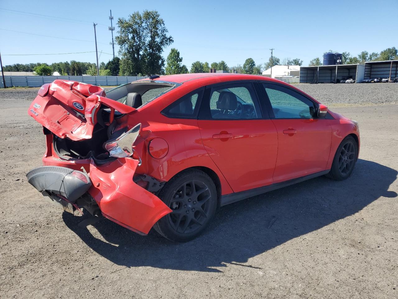 2016 Ford Focus VIN 1FADP3F22GL222741 Copart auction photo, rear end damage thumbnail 3