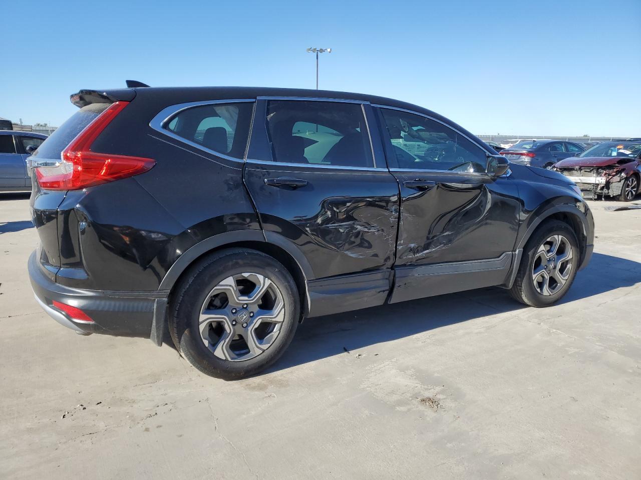 2018 Honda CR-V VIN 5J6RW1H86JA003514 Copart auction photo, side damage thumbnail 3