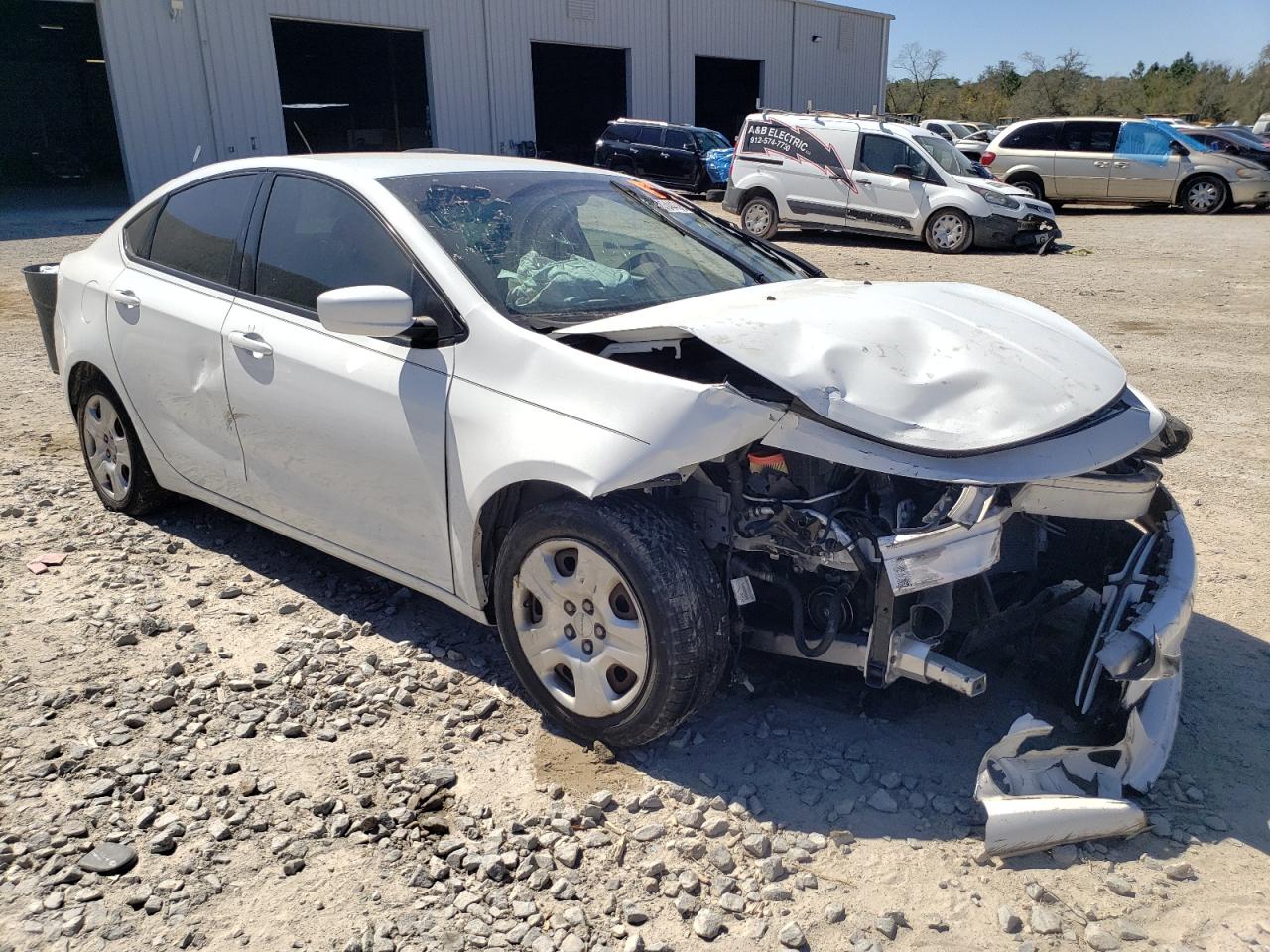 2015 Dodge Dart VIN 1C3CDFAA7FD415009 Copart auction photo, front end / side damage thumbnail 4