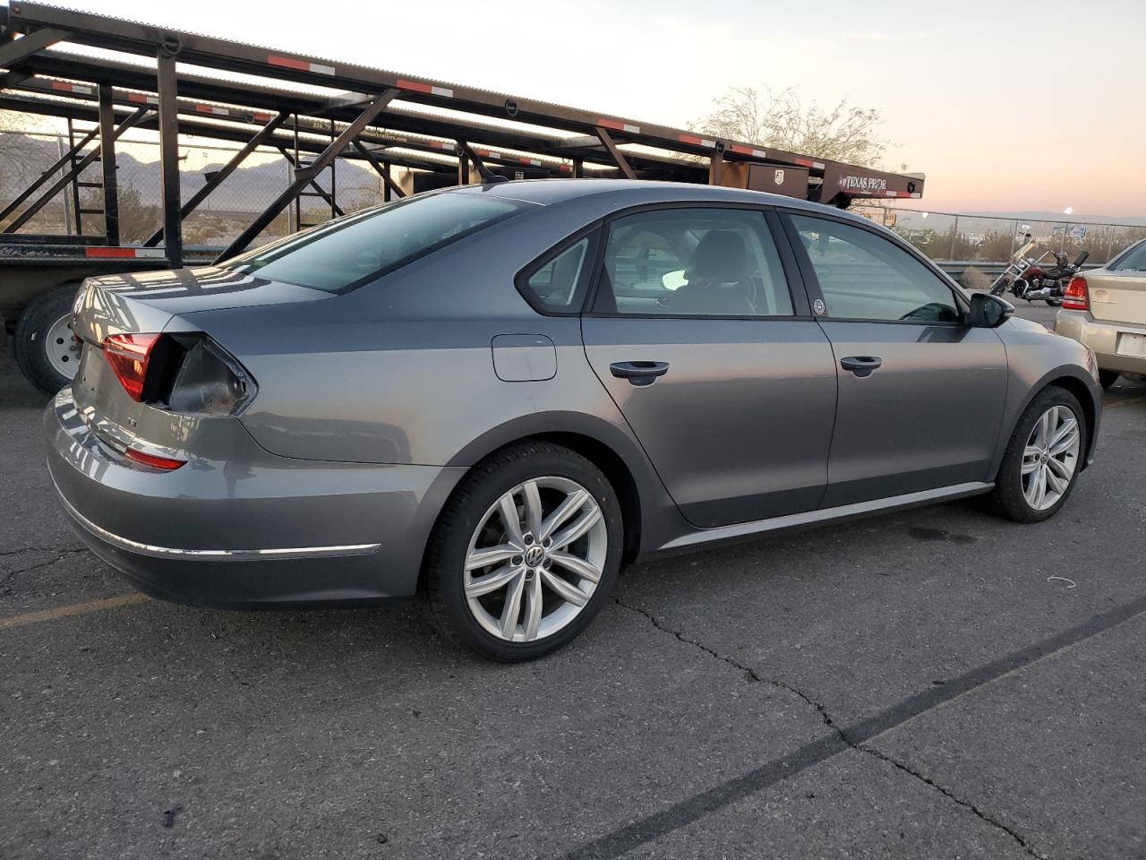 2019 Volkswagen Passat VIN 1VWLA7A3XKC007614 Copart auction photo, side / rear end damage thumbnail 3