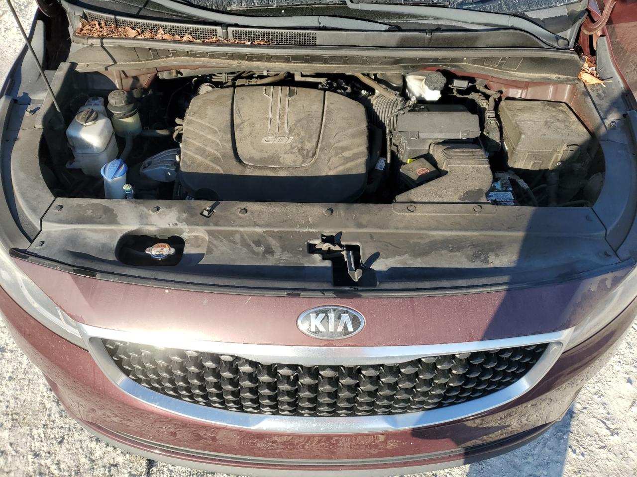 2016 KIA Sedona VIN KNDMB5C15G6202501 Copart auction photo, rear end damage thumbnail 13