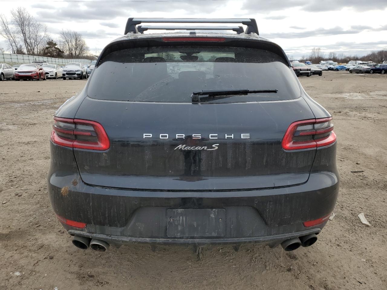2015 Porsche Macan VIN WP1AB2A5XFLB64091 Copart auction photo, front end / side damage thumbnail 6