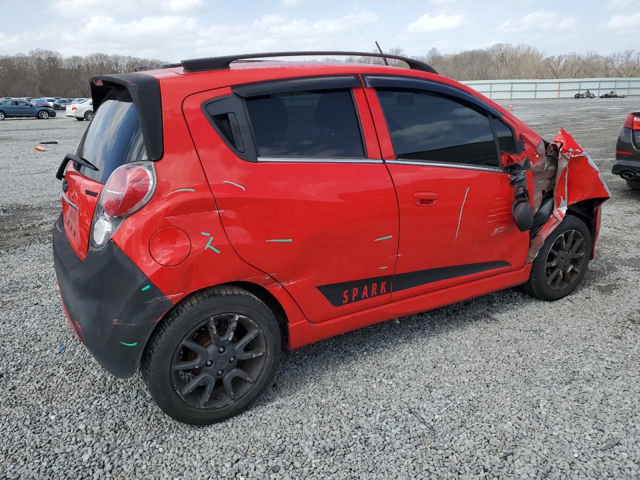 2014 Chevrolet Spark VIN KL8CF6S93EC547983 Copart auction photo, all over damage thumbnail 3