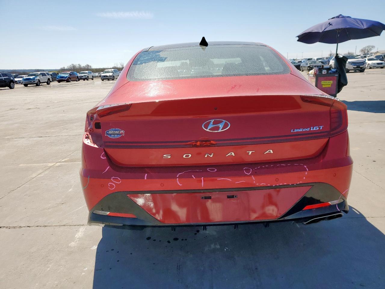2020 Hyundai Sonata VIN 5NPEH4J22LH026158 Copart auction photo, side / front end damage thumbnail 6