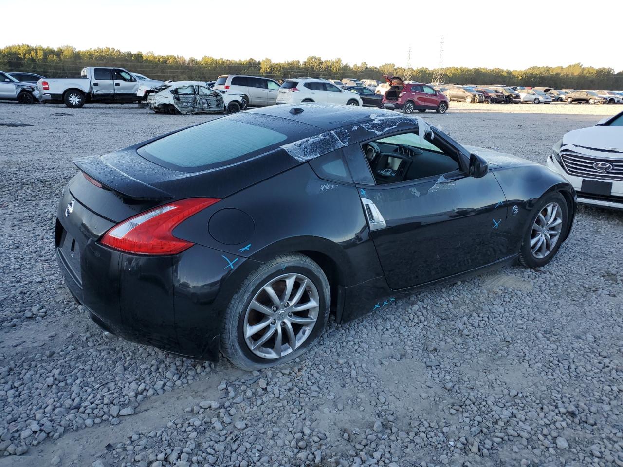 2013 Nissan 370Z VIN JN1AZ4EH6DM381807 Copart auction photo, vandalism damage thumbnail 3