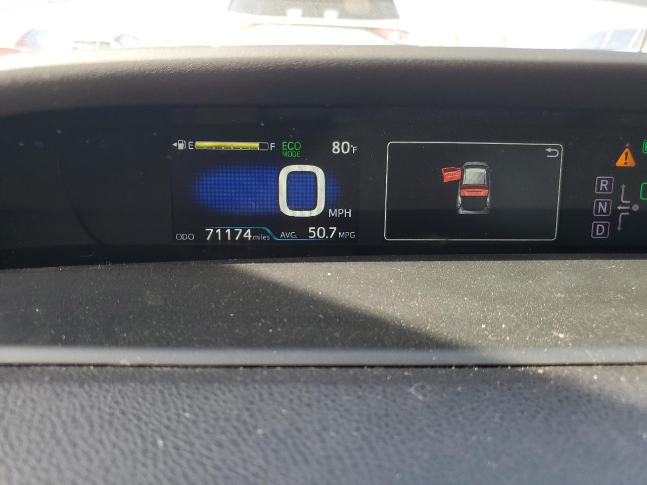 2017 Toyota Prius VIN JTDKARFU2H3533580 Copart auction photo, rear end damage thumbnail 9