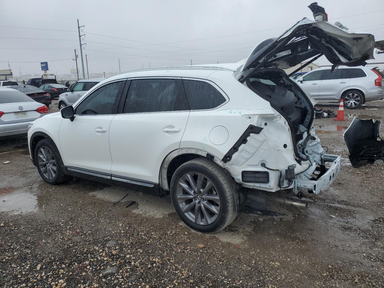 2022 Mazda CX-9 VIN JM3TCBDY1N0620239 Copart auction photo, rear end damage thumbnail 2