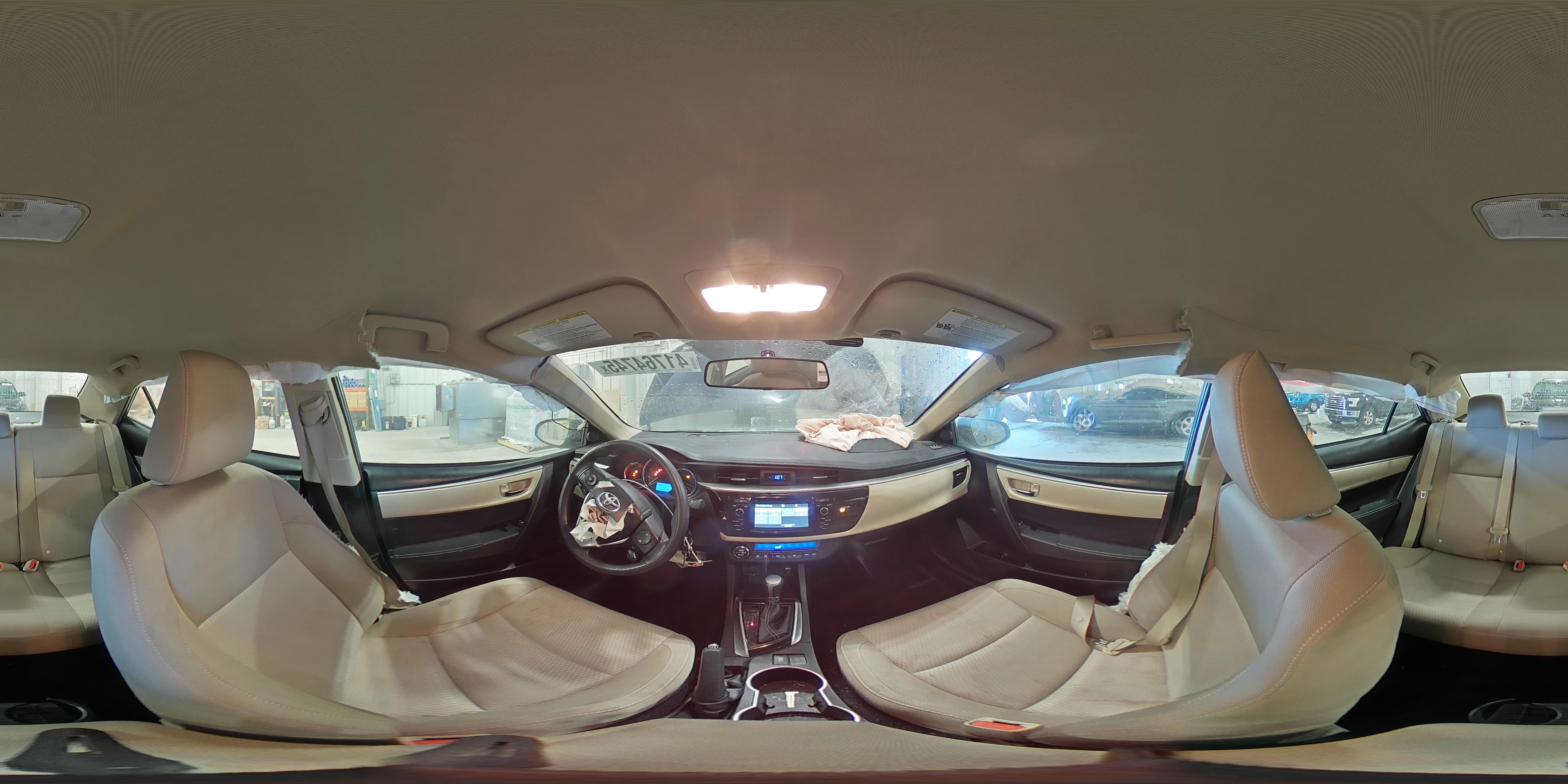2014 Toyota Corolla VIN 5YFBURHE7EP163808 Copart auction photo, front end / rear end damage thumbnail 13