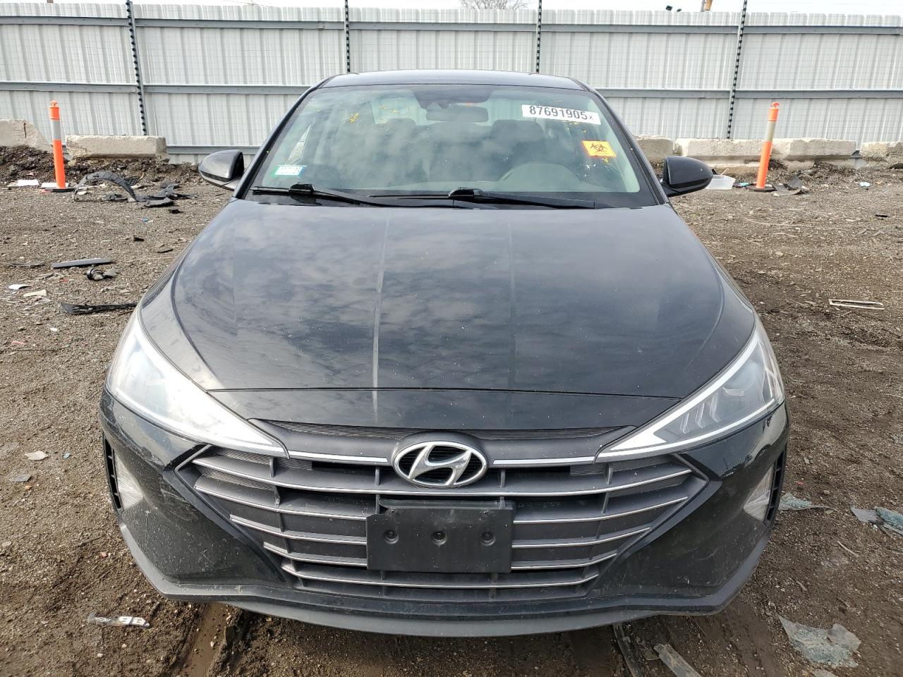 2019 Hyundai Elantra VIN 5NPD84LFXKH447538 Copart auction photo, vandalism damage thumbnail 5