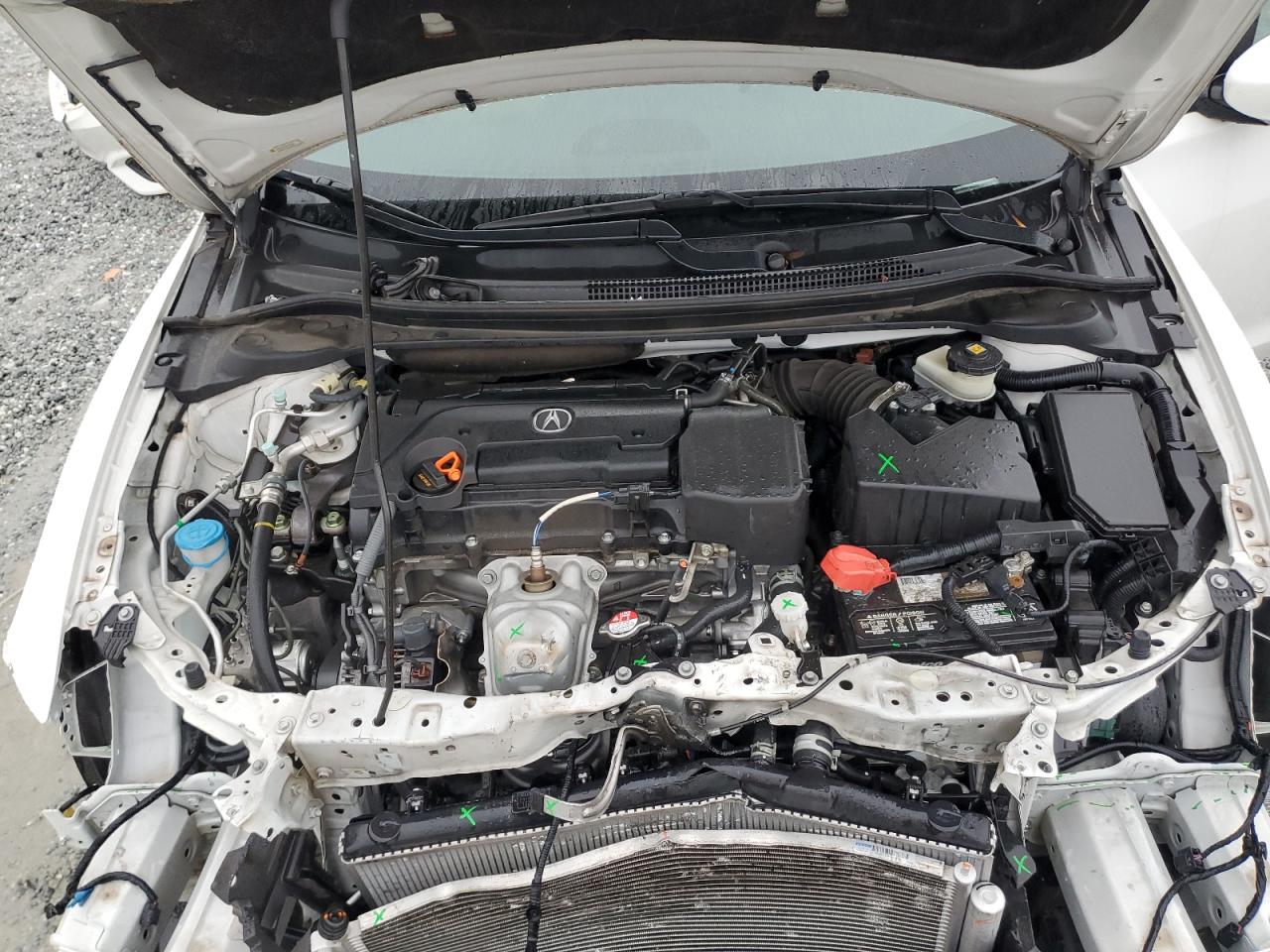 2017 Acura ILX VIN 19UDE2F36HA005629 Copart auction photo, front end / mechanical damage thumbnail 11
