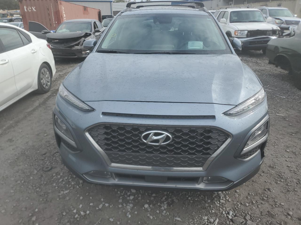 2019 Hyundai Kona VIN KM8K53A51KU351271 Copart auction photo, front end damage thumbnail 5