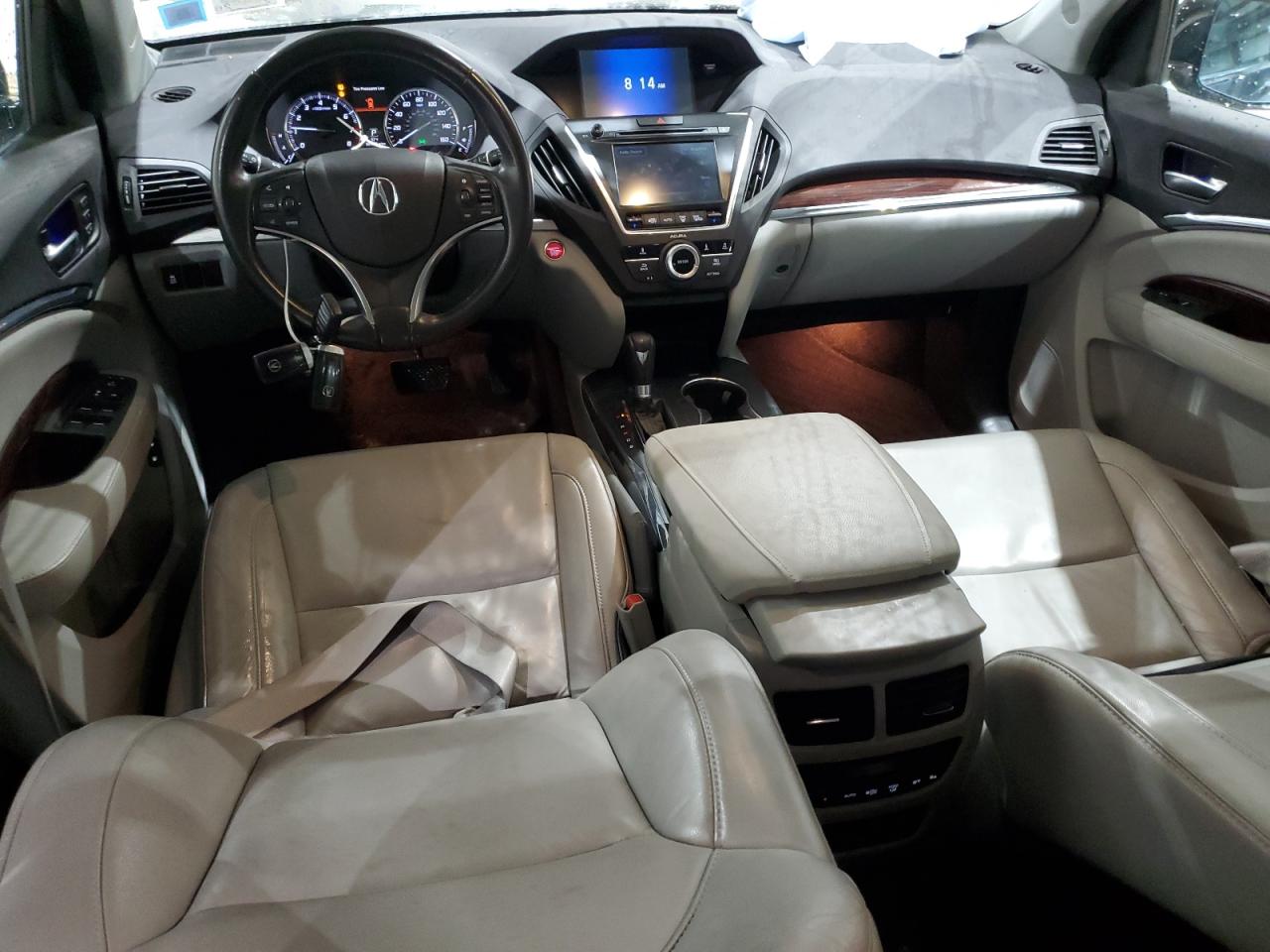 2014 Acura MDX VIN 5FRYD4H2XEB035382 Copart auction photo, front end damage thumbnail 8
