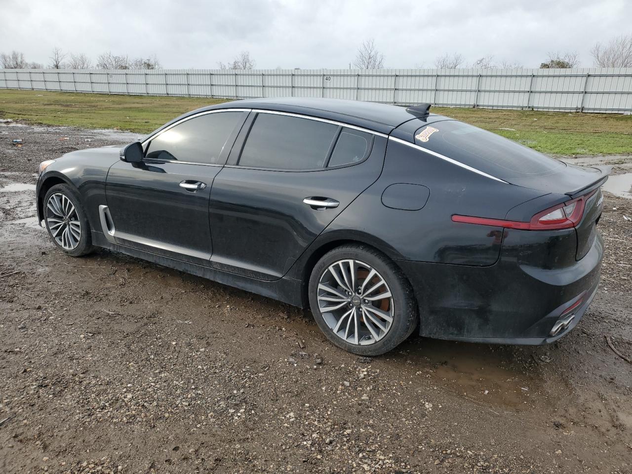 2019 KIA Stinger VIN KNAE15LAXK6046890 Copart auction photo, side / rear end damage thumbnail 2