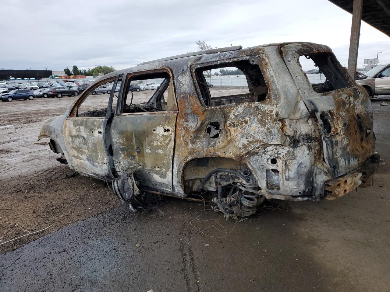 2012 GMC Acadia VIN 1GKKVTED6CJ234167 Copart auction photo, burn damage thumbnail 2