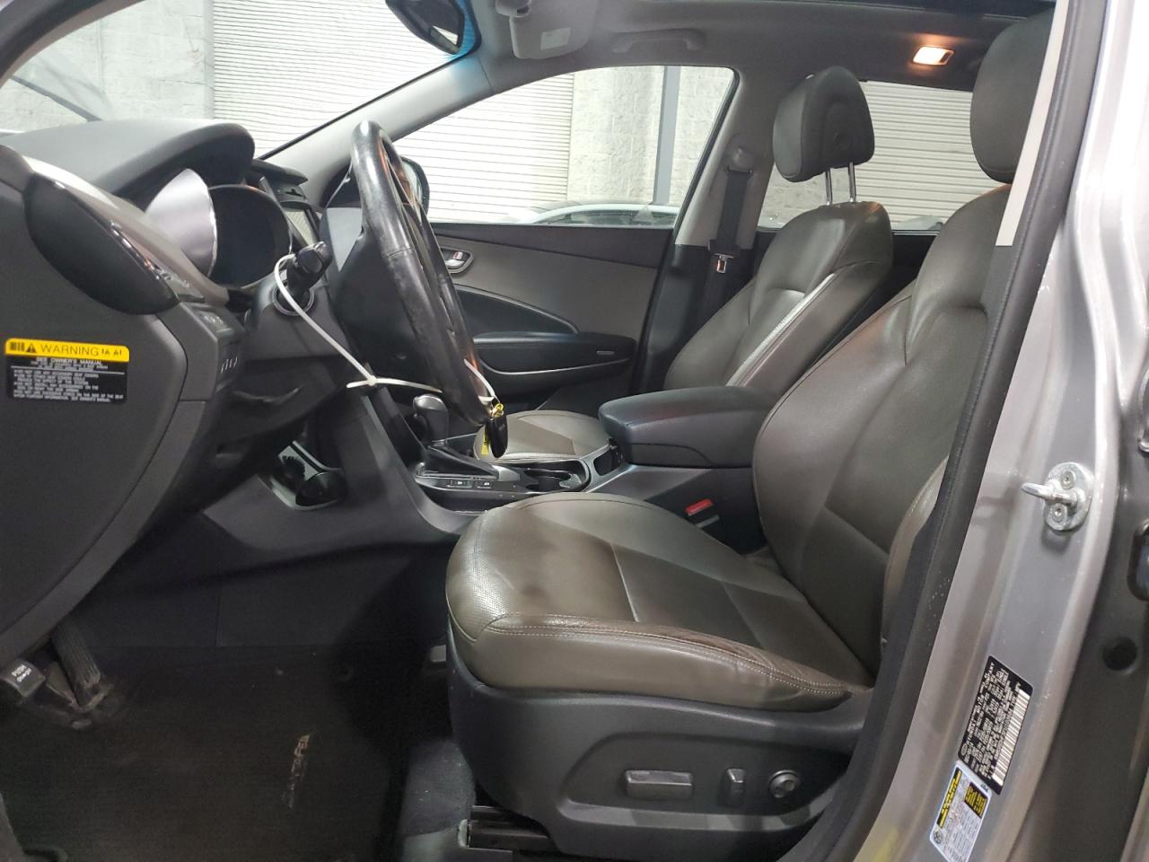 2015 Hyundai Santa Fe VIN KM8SRDHF5FU103684 Copart auction photo, front end / side damage thumbnail 7