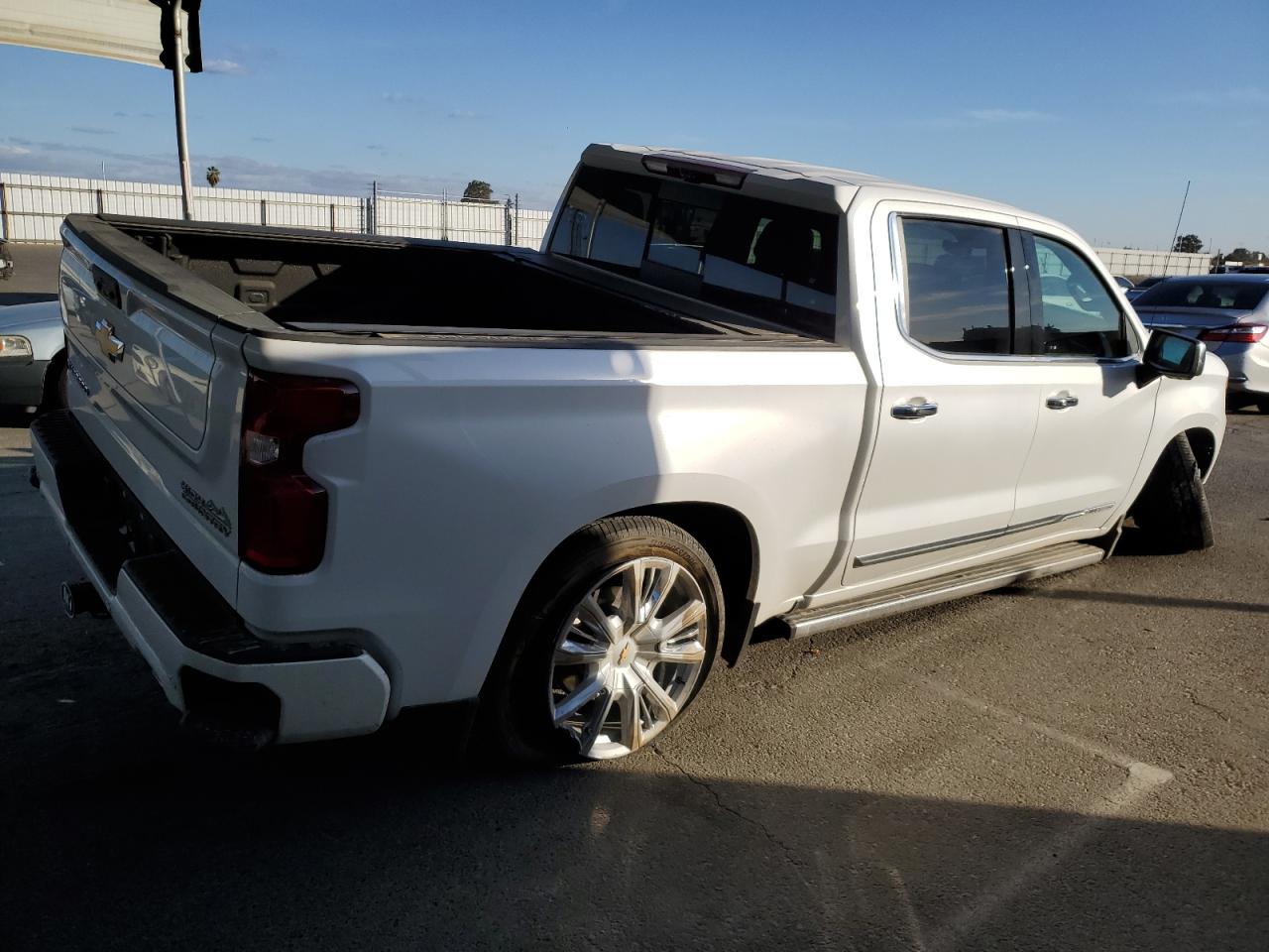 2023 Chevrolet Silverado VIN 1GCUDJE89PZ157607 Copart auction photo, undercarriage / front end damage thumbnail 3