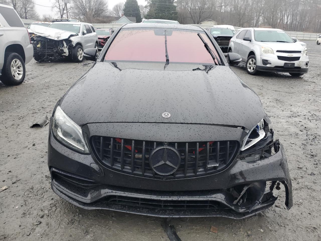 2019 Mercedes-Benz C-klasse VIN 55SWF8HB3KU317044 Copart auction photo, front end / minor dent/scratches damage thumbnail 5