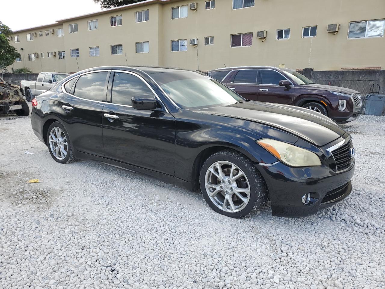 2011 Infiniti M VIN JN1BY1AP9BM320421 Copart auction photo, front end damage thumbnail 4
