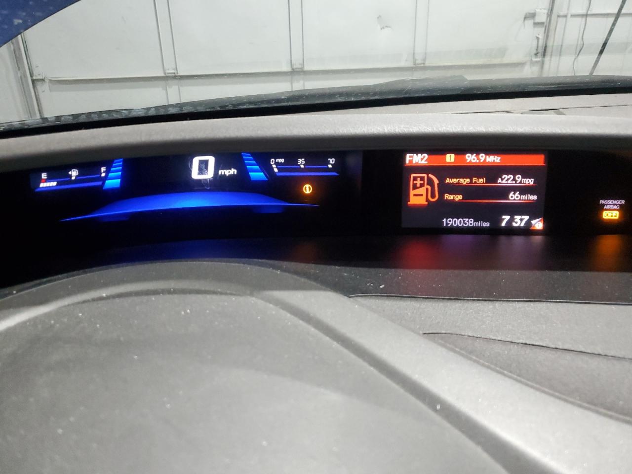 2012 Honda Civic VIN 2HGFB2F57CH533144 Copart auction photo, front end damage thumbnail 9