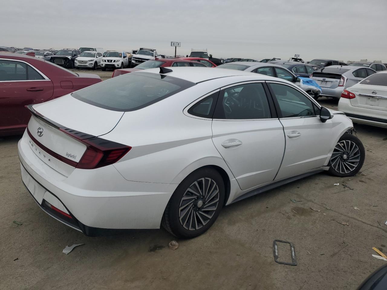 2022 Hyundai Sonata VIN KMHL34JJ6NA040387 Copart auction photo, front end / undercarriage damage thumbnail 3