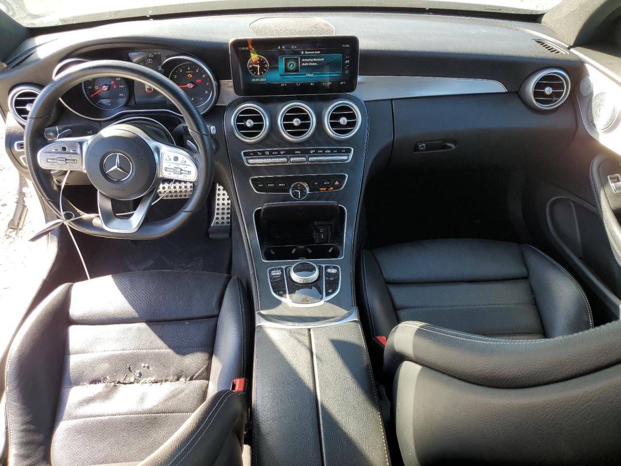 2019 Mercedes-Benz C-klasse VIN WDDWJ8DB0KF823535 Copart auction photo, front end / side damage thumbnail 8