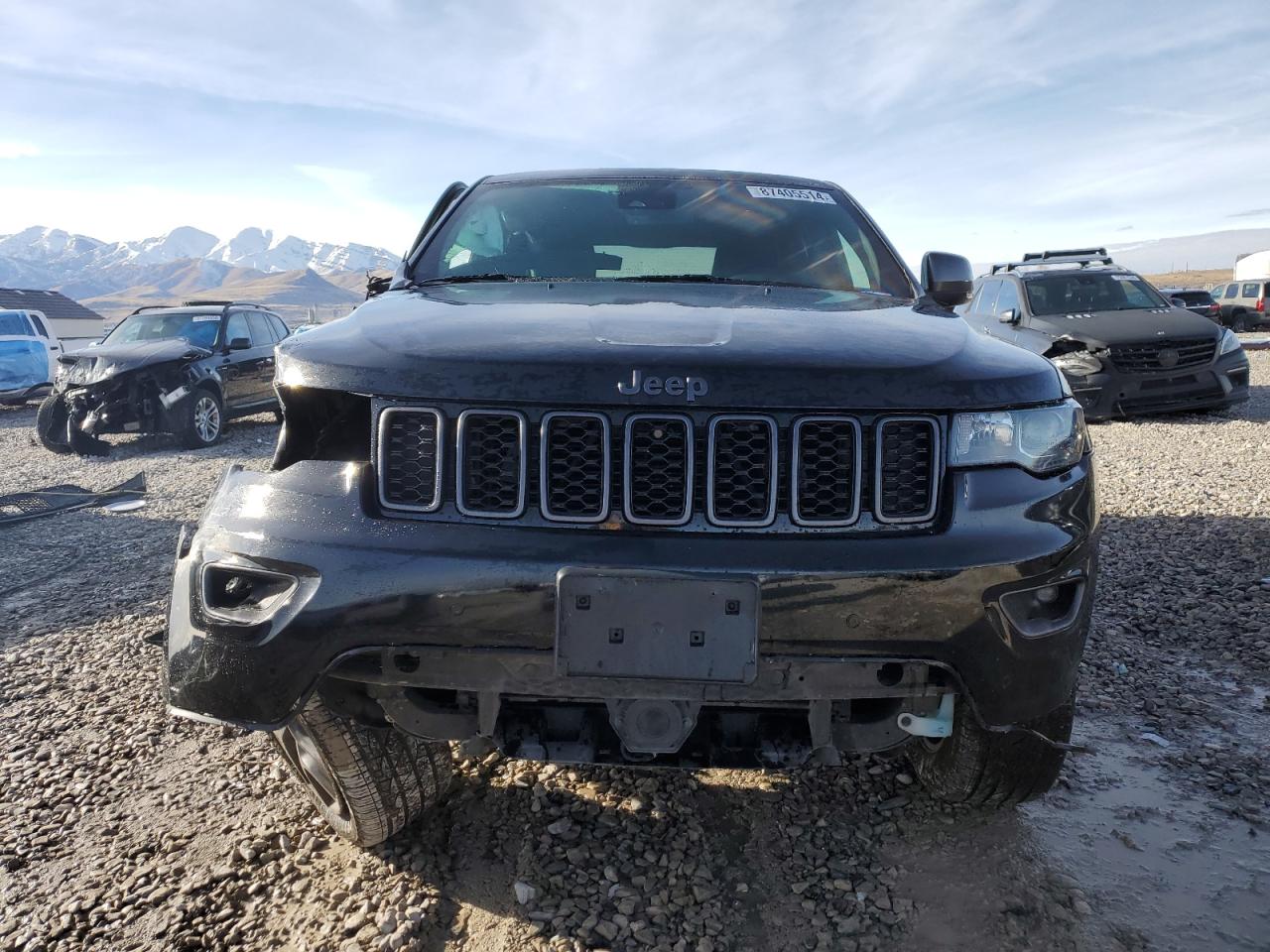 2021 Jeep Grand Cherokee VIN 1C4RJFBG6MC500976 Copart auction photo, side / front end damage thumbnail 5