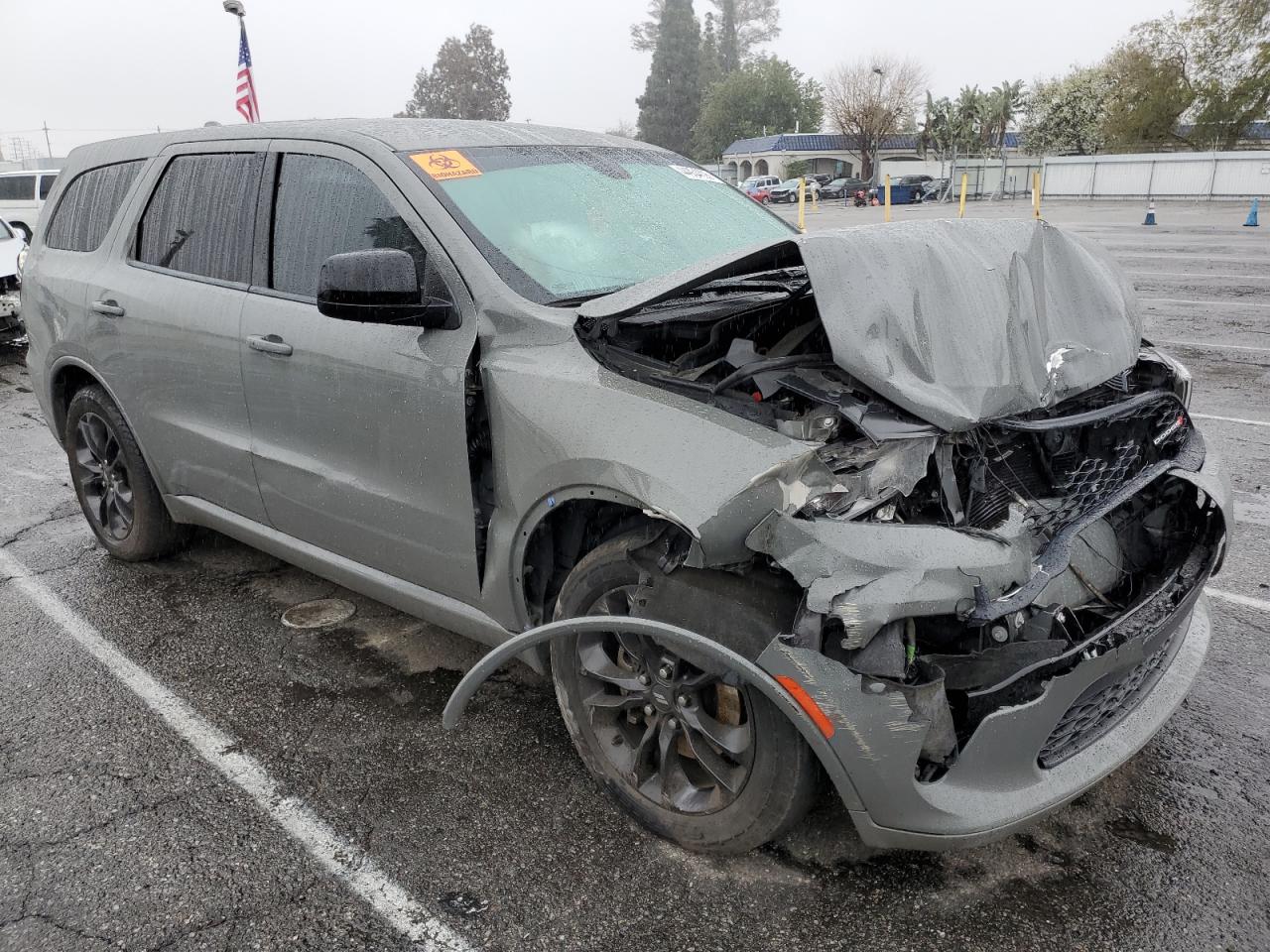 2021 Dodge Durango VIN 1C4RDHDG4MC520126 Copart auction photo, front end / minor dent/scratches damage thumbnail 4