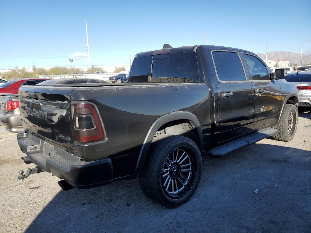 2021 RAM 1500 VIN 1C6SRFLT1MN721760 Copart auction photo, rear end damage thumbnail 3