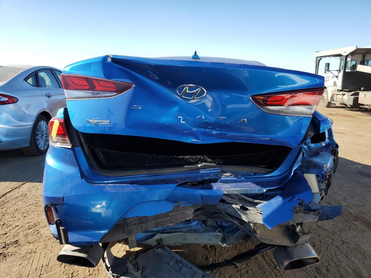 2018 Hyundai Sonata VIN 5NPE34AF0JH624179 Copart auction photo, rear end damage thumbnail 6