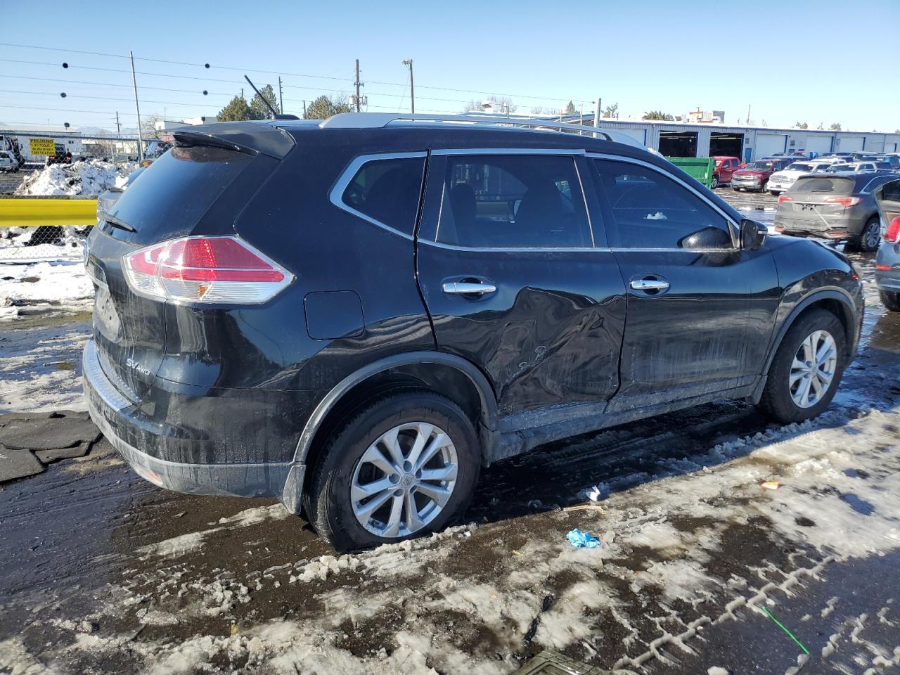 2016 Nissan Rogue VIN KNMAT2MV6GP598285 Copart auction photo, side / hail damage thumbnail 3