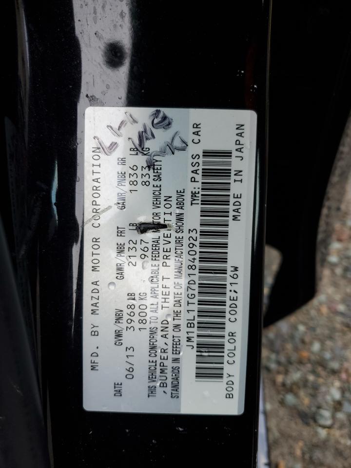 2013 Mazda 3 VIN JM1BL1TG7D1840923 Copart auction photo, front end damage thumbnail 14