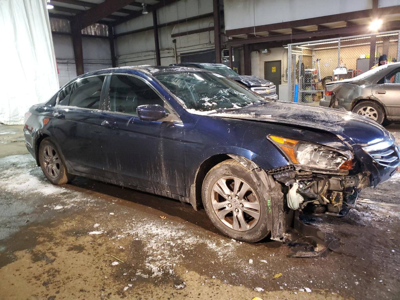 2012 Honda Accord VIN 1HGCP2F45CA147879 Copart auction photo, front end / side damage thumbnail 4